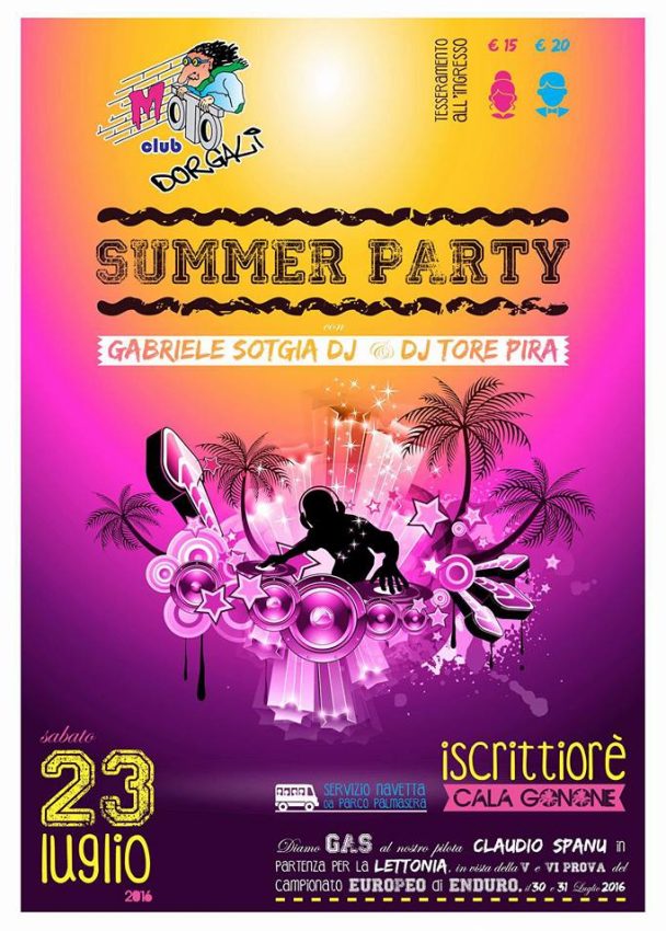 Summer Party a Iscrittiorè