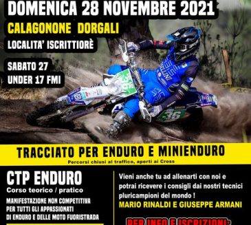 ENDURO DAY – SA DIE DE S’ENDURO – 28 novembre 2021 Cala Gonone Dorgali