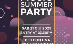 MUSIC SUMMER PARTY – Sabato 21 giugno 2025 – Loc. Iscrittiorè Cala Gonone