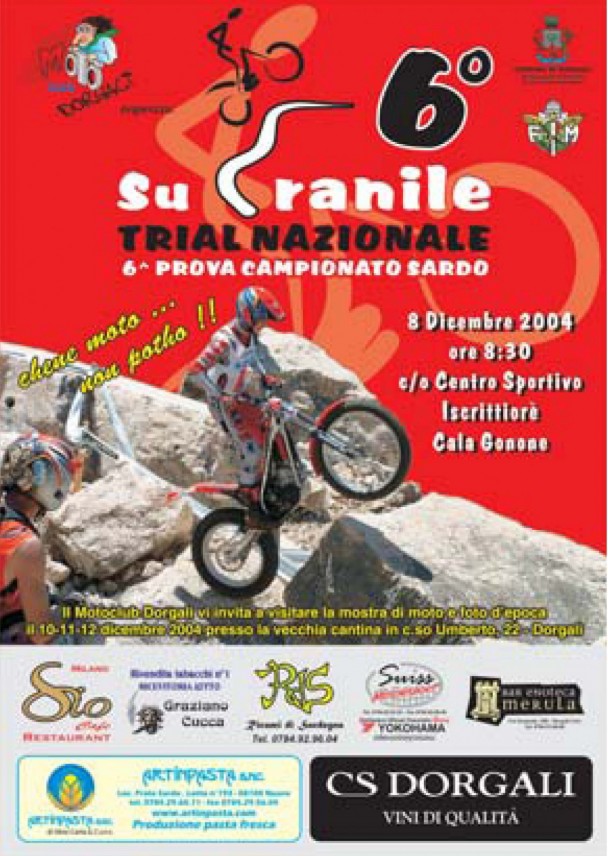 Trial Nazionale – 6a prova Campionato Sardo – 8 dicembre 2004 Cala Gonone